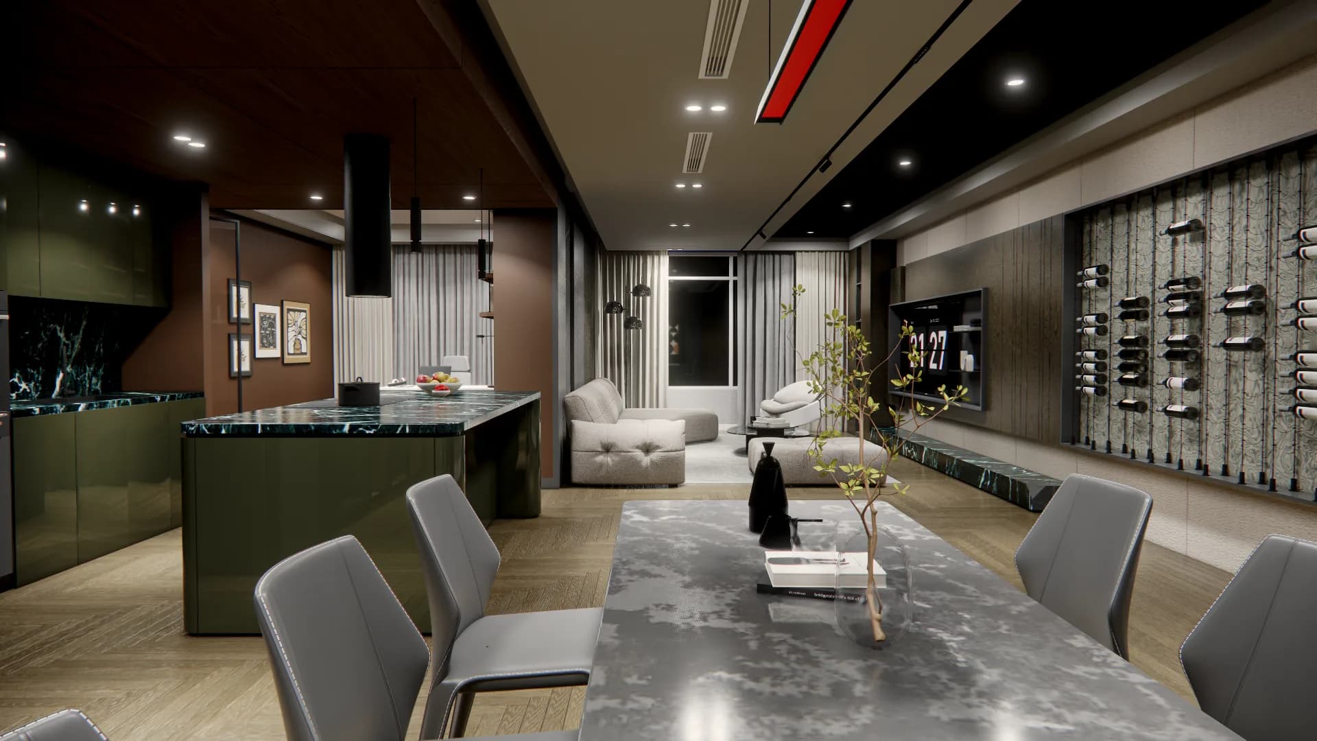 Salon İç Mekân Tasarımı II — görsel 7